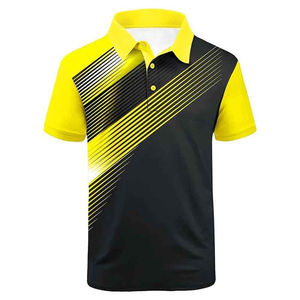 Camiseta de manga larga para hombre, Polo vintage de algodón a rayas, venta al por mayor, bordado personalizado, camiseta Polo de talla grande para hombre - Product Image 4