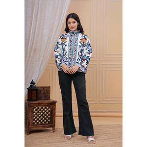 Veste artisanale à imprimé floral, nouveau style, veste indienne de printemps, respirante - Product Image 5