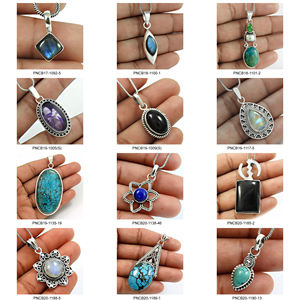 Prix de gros de haute qualité en argent Sterling 925 Amazonite naturelle pierre précieuse aspect antique pendentif bijoux faits à la main fournisseurs en vrac - Product Image 6