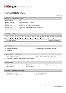 Sun Might R192 Courroie abrasive en oxyde d'aluminium 1250x100mm pour le meulage et le polissage de précision sur l'acier inoxydable, le carbone et les aciers alliés - Product Image 3