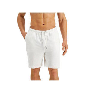 Short de gym personnalisé de qualité supérieure en coton molleton uni pour hommes coupe surdimensionnée tissu respirant option de logo personnalisé - Product Image 4