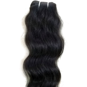 Cabello Virgen de la Mejor Calidad, Cabello Indio con Doble Trama a Máquina, Liso, Teñido de Negro, Natural, para Exportación - Product Image 2