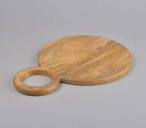 Decoración de tabla de servir campana de madera cortada a mano - Product Image 1