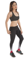 Soutien-gorge de sport pour filles en coton biologique noir, avec coussinets amovibles, design dos en D, léger, respirant, écologique et lavable