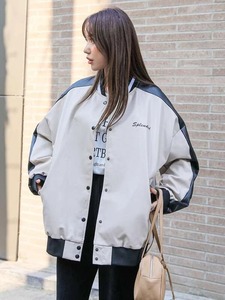 Veste de baseball décontractée en cuir de mouton respirant pour femme, idéale pour l'hiver – Vente en gros et OEM - Product Image 3