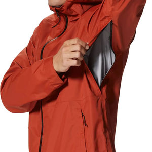 Chaqueta de lluvia impermeable de calidad superior para hombres adultos Chaqueta de lluvia de manga larga personalizada de alta calidad para hombres - Product Image 5