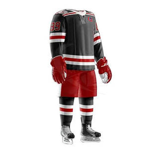 Fabrication professionnelle d'uniformes de hockey sur glace, dernier design d'uniformes de hockey sur glace en vente en ligne - Product Image 4
