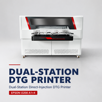 Nueva Impresora de Inyección de Tinta DTG para Tela Flexográfica, Impresión Automática de Camisetas de Alta Velocidad con Tinta CMYK+W de Alta Resolución