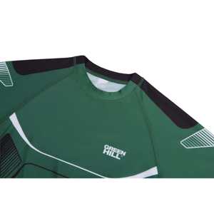 Camiseta de Compresión de Manga Corta para MMA Green Hill 2023, Sublimada, Anti-UV, Nailon y Spandex, Diseño Liso - Product Image 3