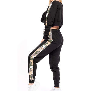 Conjunto Deportivo de Felpa con Logotipo Personalizado de Alta Calidad al por Mayor, Conjunto de Chándal Transpirable de Dos Piezas para Mujer - Product Image 4