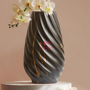 Jarrón para decoración de mesa, superventas, consola de sala de estar, decoración de mesa, jarrón, diseño único, flor de Metal de aluminio fundido - Product Image 5