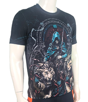 T-shirts en coton 100% tricoté de qualité supérieure, imprimés numériquement sur le devant, design personnalisé, manches courtes, col rond, coupe classique, respirant, décontracté, pour hommes