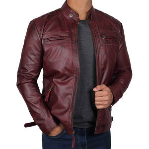 Chaqueta de Cuero Marrón para Hombre de Alta Calidad - Chaquetas de Cuero de Piel de Cordero Auténtica, Chaqueta de Cuero de Diseño Personalizado - Product Image 6