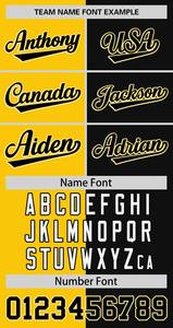 Camiseta de Béisbol Personalizada con Logotipo Sublimado, Diseño de Parches a Rayas Amarillas y Negras, Camisetas de Softbol y Béisbol con Botones - Product Image 4