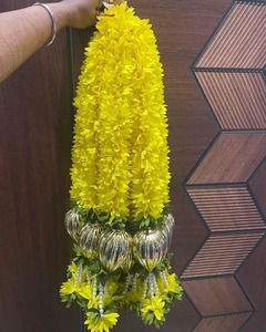 พวงมาลัยจัสมินฮอลีดิวาลีดอกไม้ผ้าสำหรับตกแต่งบ้านวันแต่งงานแบบอินเดียใต้ - Product Image 2