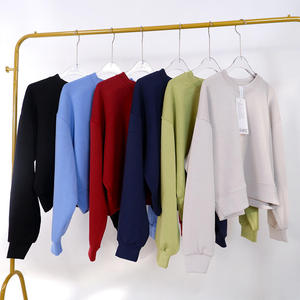 Usine directe femmes sweats 100% coton meilleure qualité respirant et léger sweat-shirts plaine teint bas quantité minimale de commande - Product Image 2