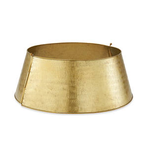 Collier d'arbre de Noël en métal plaqué cuivre fini dernière conception support d'arbre de Noël en métal moderne pour la décoration de Noël - Product Image 3