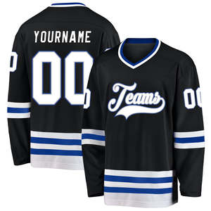 Jersey de hockey sobre hielo de equipo de poliéster de alta calidad, impresión por sublimación, estilo de ropa de equipo, Jersey de hockey sobre hielo para hombre hecho a medida, OEM - Product Image 1