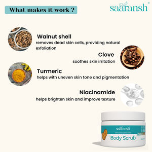 Gommage corporel Saaransh pour une exfoliation douce, un nettoyage en profondeur et une peau lisse et rafraîchie pour une utilisation régulière en soin de la peau - Product Image 5