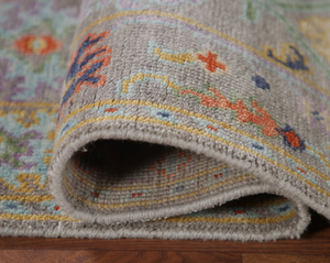 Alfombra con nudo hecha a mano Oushak de lana de alta calidad con nuevo diseño moderno patrón abstracto para sala de estar y dormitorio - Product Image 4