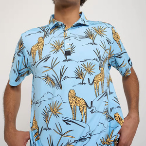 . Polo de golf à manches courtes pour hommes design respirant avec col idéal pour les occasions quotidiennes de fitness en plein air - Product Image 1