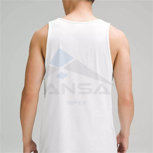 Top Trending Breathable Knitted <b>Mens</b> Tank Top Custom Logo Wholesale Best Quality Summer Sports Fitness <b>Gym</b> Sleeveless <b>Vest</b> - Product Image 6