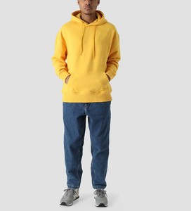 Sweats à capuche respirants en coton biologique 100% pour hommes Basics Cotton Blended Streetwear Solid Color Custom Design Hoodies Men Low quantité minimale de commande - Product Image 3