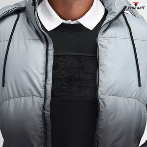 Conception personnalisée Longue toile col montant coupe-vent extérieur Manteaux à bulles Grande taille Veste bouffante Vestes pour hommes de haute qualité - Product Image 6