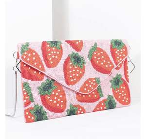 Sac à main de soirée tissé à la main avec des perles, détails en perles de rocaille, broderie perlée, sac à main unique - Product Image 5