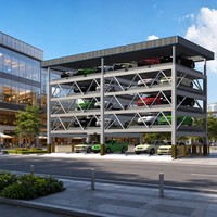 Système de stationnement automobile multi-étages en structure métallique personnalisable et parking