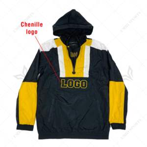 Alpha personnalisé | Phi | Veste coupe-vent demi-fermeture éclair Alpha vestes pour hommes coupe-vent randonnée imperméable Anorak veste de pluie grec - Product Image 1