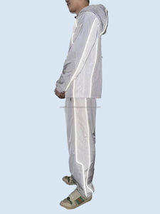 Conjunto Deportivo Informal de Gran Tamaño Personalizado Prince, Chaqueta Reflectante 3M y Pantalones Deportivos, Cortavientos, Chándal de Nailon para Hombre - Product Image 1