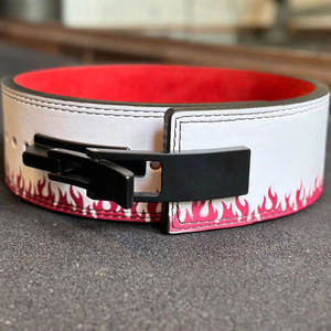 Gran oferta, nuevo diseño, personaje de Anime, cinturones de palanca de gimnasio de piel de vaca impresos, cuero genuino, Fitness, levantamiento de pesas, equipo de gimnasio - Product Image 2