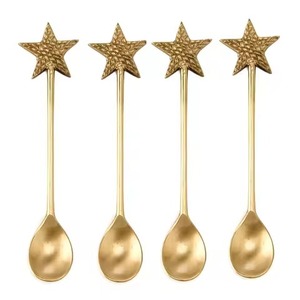 ช้อนกาแฟดีไซน์รูปหัวใจด้านทำจากเงินช้อนเสิร์ฟของหวานและส้อมทำจากไม้ที่มีคุณภาพสูง - Product Image 6