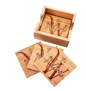 Contemporary Eco-Friendly Customized Creative Walnut <b>Wooden</b> Round Multi-Size Coasters for Restaurant Drink Cups Hot Pads <b>Trivets</b> - Product Image 4