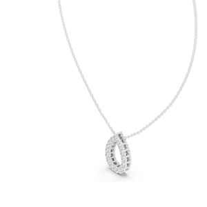 Collar con Colgante de Diamante CVD en Forma de Lágrima de 1.04 CT, VVS-VS EF, Diseño de Racimo de Peras, Oro de 18K y 14K, Oro Amarillo, Oro Rosa, Oro Blanco - Product Image 5