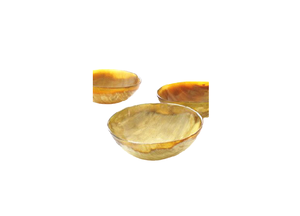 Vente en gros petit bol à fruits décoratif en corne de luxe noir créatif meilleur design nouvel artisanat indien acier céramique - Product Image 2