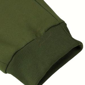 Survêtement décontracté pour homme en coton 100% de haute qualité, à capuche, grande taille, motif uni, design simple, léger et écologique - Product Image 3