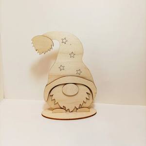 New Product! Tienphong Custom Laser Cut Wood <b>Christmas</b> Gnome 2 with <b>Stand</b> for <b>Christmas</b> Holiday Supplies - Product Image 4