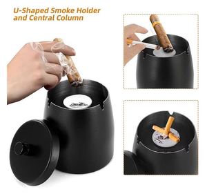 Le plus récent cendrier en acier inoxydable comptoir de table cendrier à cigarettes pour hôtel restaurant bureau à domicile intérieur extérieur vente en gros - Product Image 4