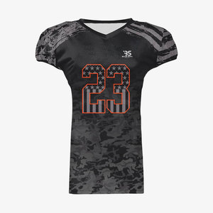 Camiseta de fútbol americano personalizada de último diseño, uniforme de fútbol personalizado barato con mangas cortas, ropa de fútbol de nuevo diseño - Product Image 1
