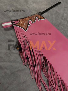 Équipement pour chevaux Chap en cuir fait à la main Sports de plein air Western Fashion Racing Full Chaps From Pakistan Rodeo - Product Image 5