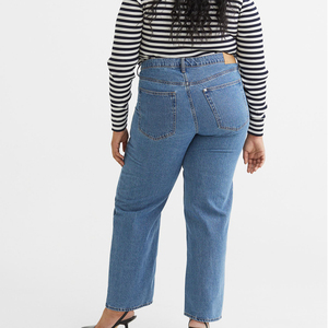 Baggy Low Jeans Mujer Street Style Color sólido Pantalón Último estilo Mujer Jeans Pant - Product Image 2