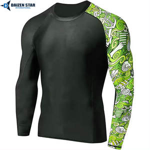 Haut de sport pour homme à manches longues, protection UV UPF50+, respirant, écologique, séchage rapide, idéal pour la natation, le surf et la gym - Product Image 2