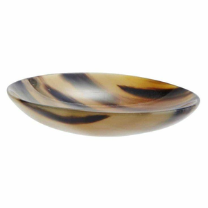 Plato para Especias de Cuerno Natural Hecho a Mano, Más Vendido, con Cuchara de Cuerno de Buey, Tazón de Cuerno de Búfalo para Servir Fruta, Ensaladera Redonda de la India - Product Image 4