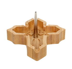 Cendrier en bois de bambou avec logo personnalisé Cendrier pour cigarettes design classique avec nouveau design - Product Image 3