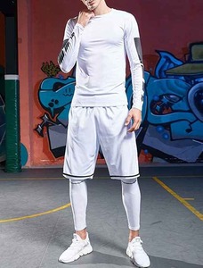 Pantalones cortos de malla de secado rápido de poliéster 100% personalizados, pantalones cortos deportivos de entrenamiento de pista sólida para hombres, pantalones cortos de natación de baloncesto de verano informales - Product Image 3