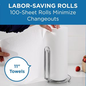 Pacific Blue Select 2-Ply Perforated Roll <b>Paper</b> Towels, White, 100 Sheets/Roll, 30 Rolls/Case (27300) - Product Image 6