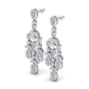 REYES Classic 925 Sterling Silver GRA Certified VVS Moissanite Screw Back <b>Drop</b> <b>Earring</b> for Women Wedding <b>Bridal</b> Gift Jewelry - Product Image 2