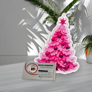 Azulejos Magnéticos Acrílicos con Forma de Flor de Árbol de Navidad Rosa para Extensión de Pestañas, Reutilizables, Ecológicos, Herramientas para Extensión de Pestañas, Marca Privada - Product Image 2